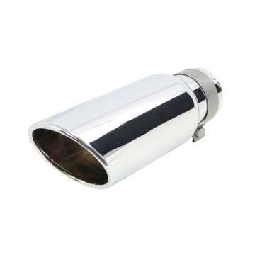 Picture of Go Rhino Exhaust Tip - Chrome - ID 3 1-2in x L 14in x OD 5in