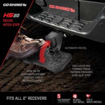 Picture of Go Rhino HS-20 Hitch Bumper Step