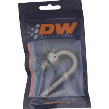 Picture of DeatschWerks 8AN ORB Male to 3-8IN Male EFI Quick Connect Adapter 180 Deg