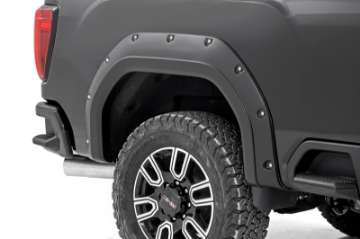 Picture of EGR 2020 GMC Sierra HD Bolt-On Style Black Fender Flare - Set