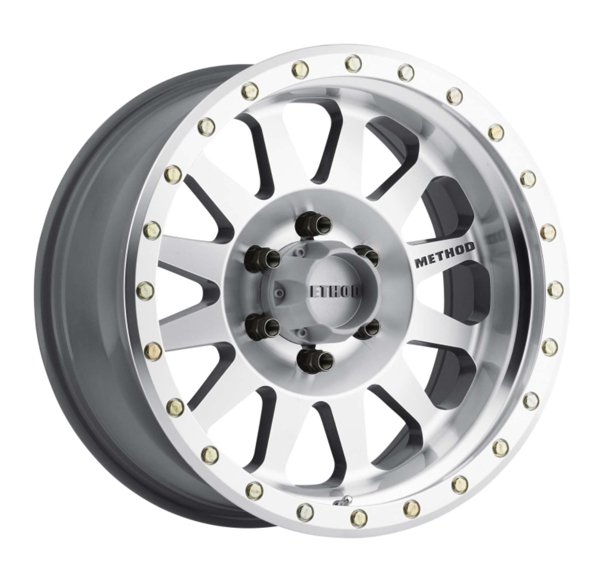 Picture of Method MR304 Double Standard 20x10 -18mm Offset 6x135 94mm CB Machined-Clear Coat Wheel