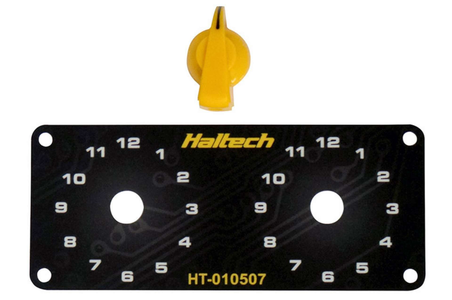 Picture of Haltech Dual Switch Panel w-Yellow Knob