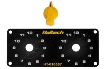 Picture of Haltech Dual Switch Panel Kit w-Yellow Knob
