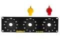 Picture of Haltech Triple Switch Panel Kit w-Yellow & Red Knobs