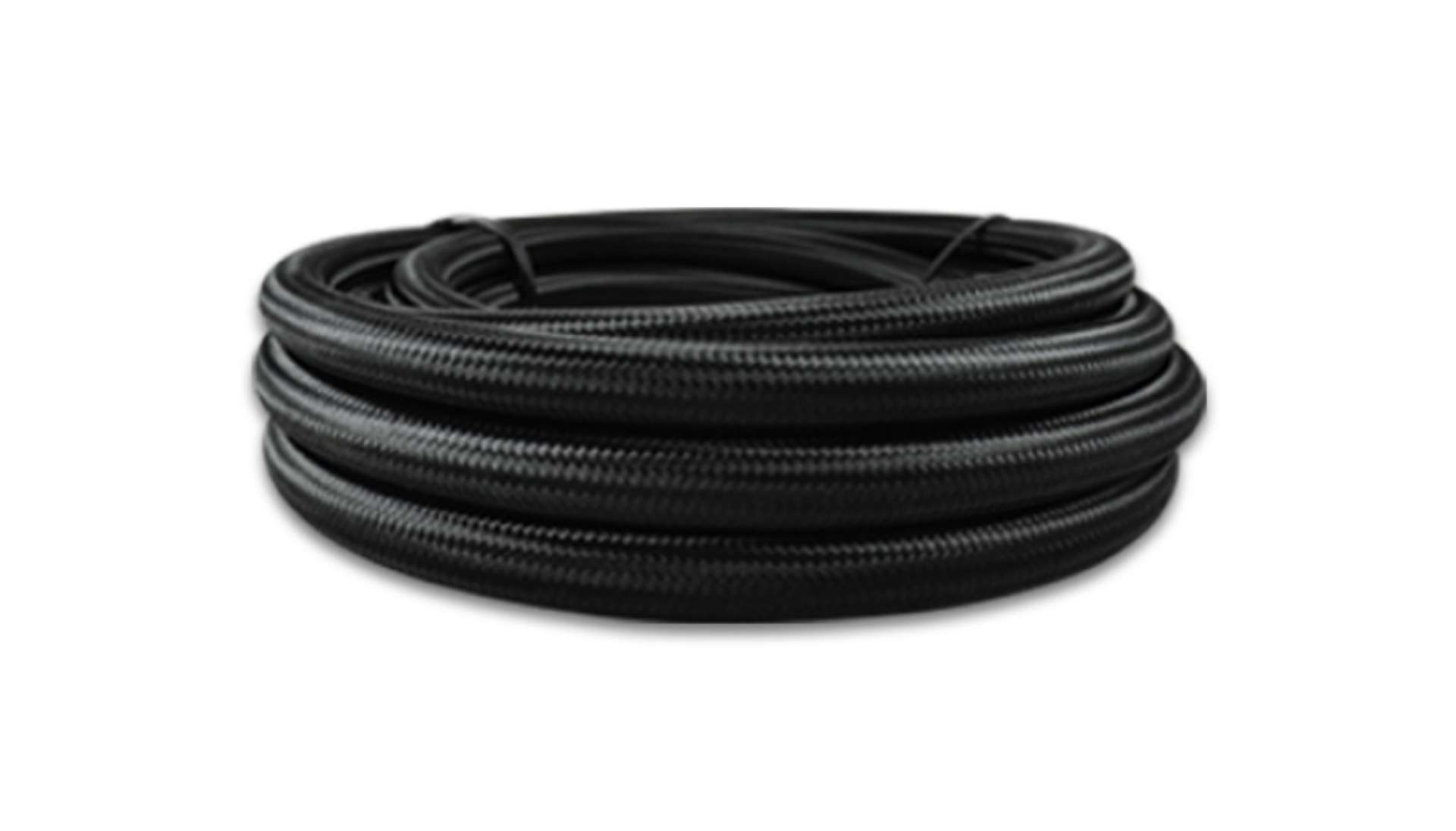 Picture of Vibrant -12AN x 20 ft- Nylon Braided Flex Hose with PTFE Liner - Black