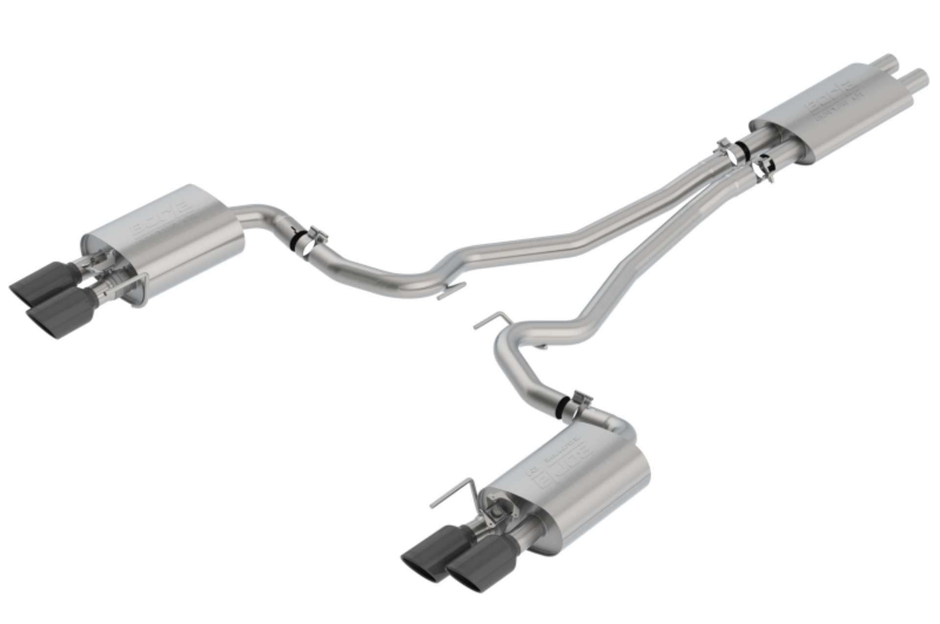 Picture of Borla 18-20 Ford Mustang GT 5-0L AT-MT ECE Cat-Back Exhaust w- Active Valve Fits Convertible