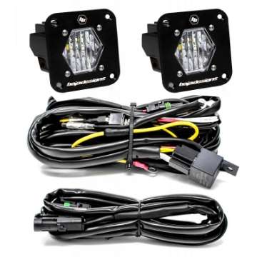 Picture of Baja Designs S1 Wide Cornering LED Light Backup Kit w- Mounting Bracket Pair