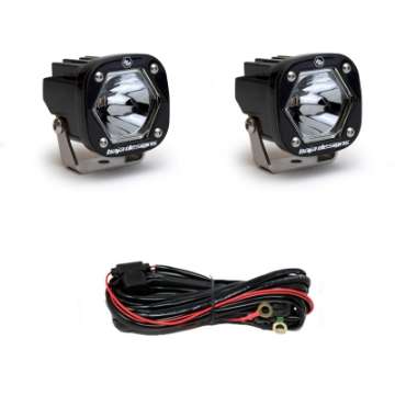 Picture of Baja Designs S1 Spot Laser LED Light w- Mounting Bracket Pair