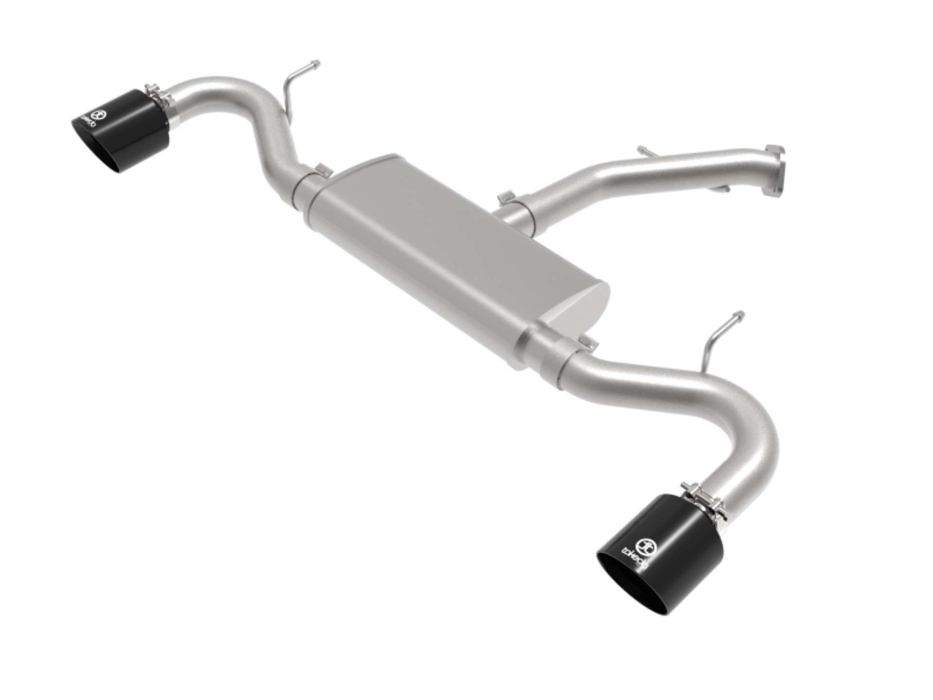 Picture of aFe Takeda Series 2-5in 409 SS Axle-Back Exhaust 18-20 Hyundai Elantra GT L4-1-6Lt w- Black Tips