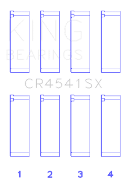 Picture of King Bearings Connecting Rod Bearing Set - for Honda F23A-F23Z-K20A3