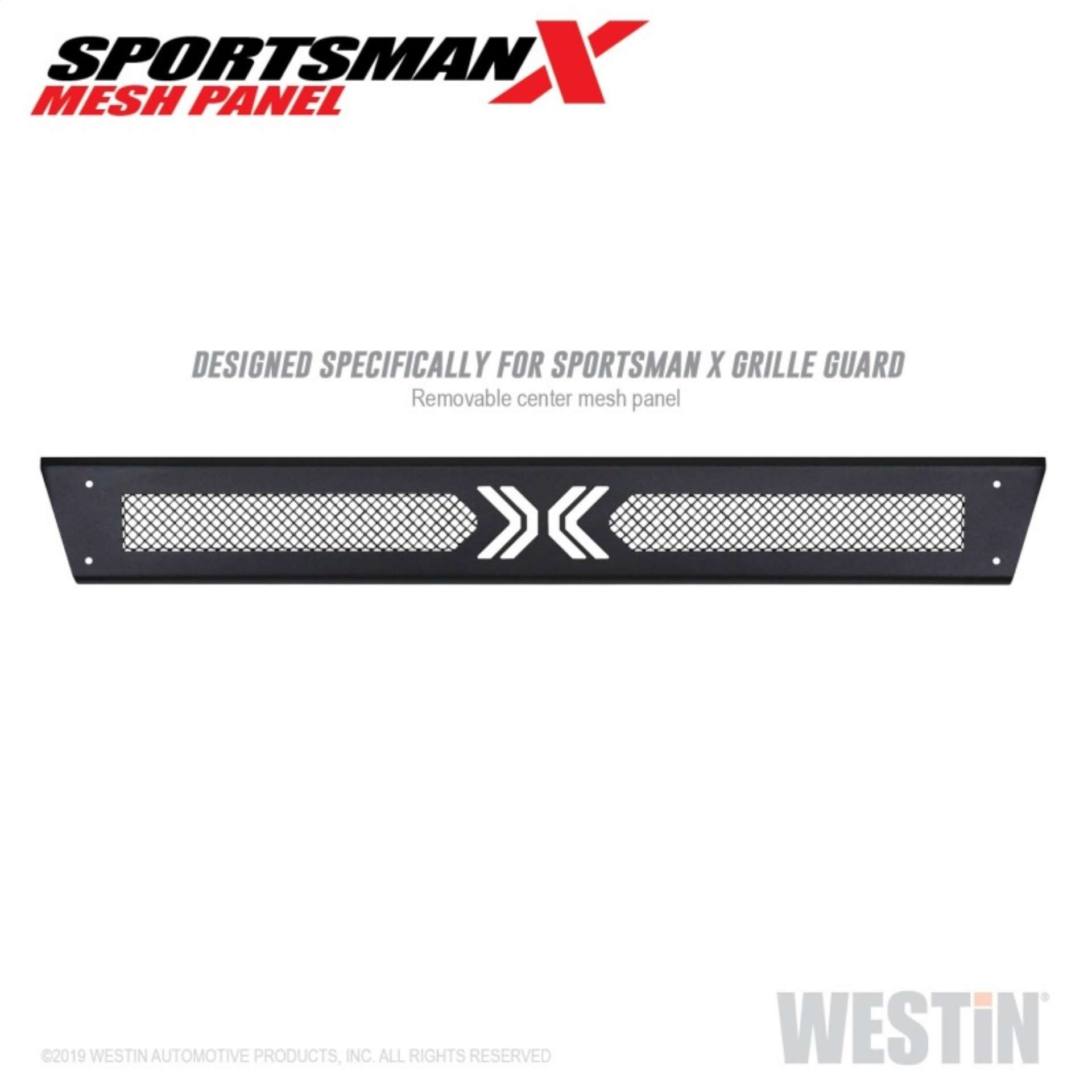 Picture of Westin 2005-2020 Chevrolet-Nissan-Toyota Sportsman X Mesh Panel Textured Black