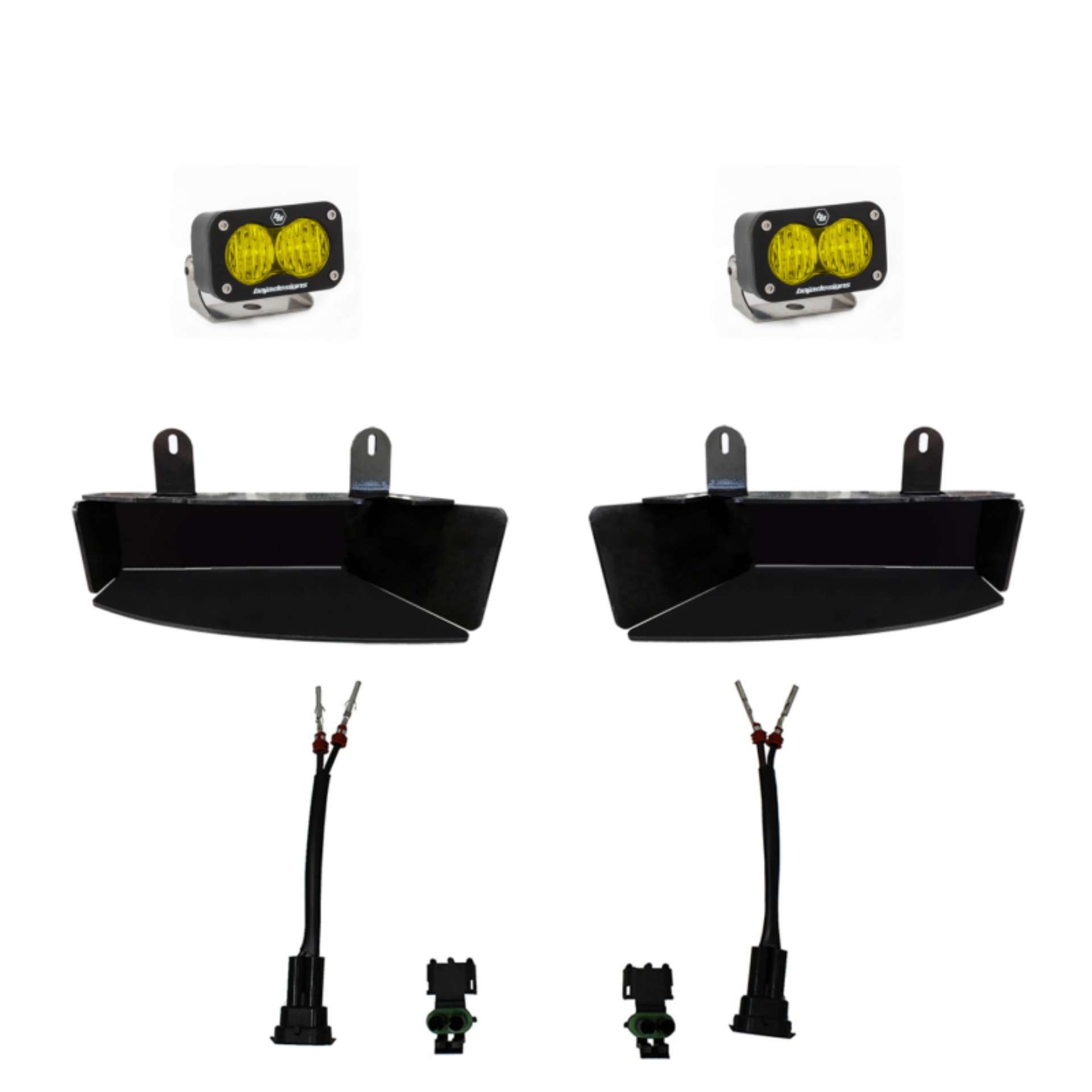 Picture of Baja Designs 2019+ Ram 2500-3500 S2 Wide Cornering Fog kit - Amber