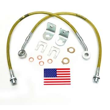 Picture of Superlift 97-05 Jeep Wrangler TJ w- 4-6in Lift Kit Pair Bullet Proof Brake Hoses