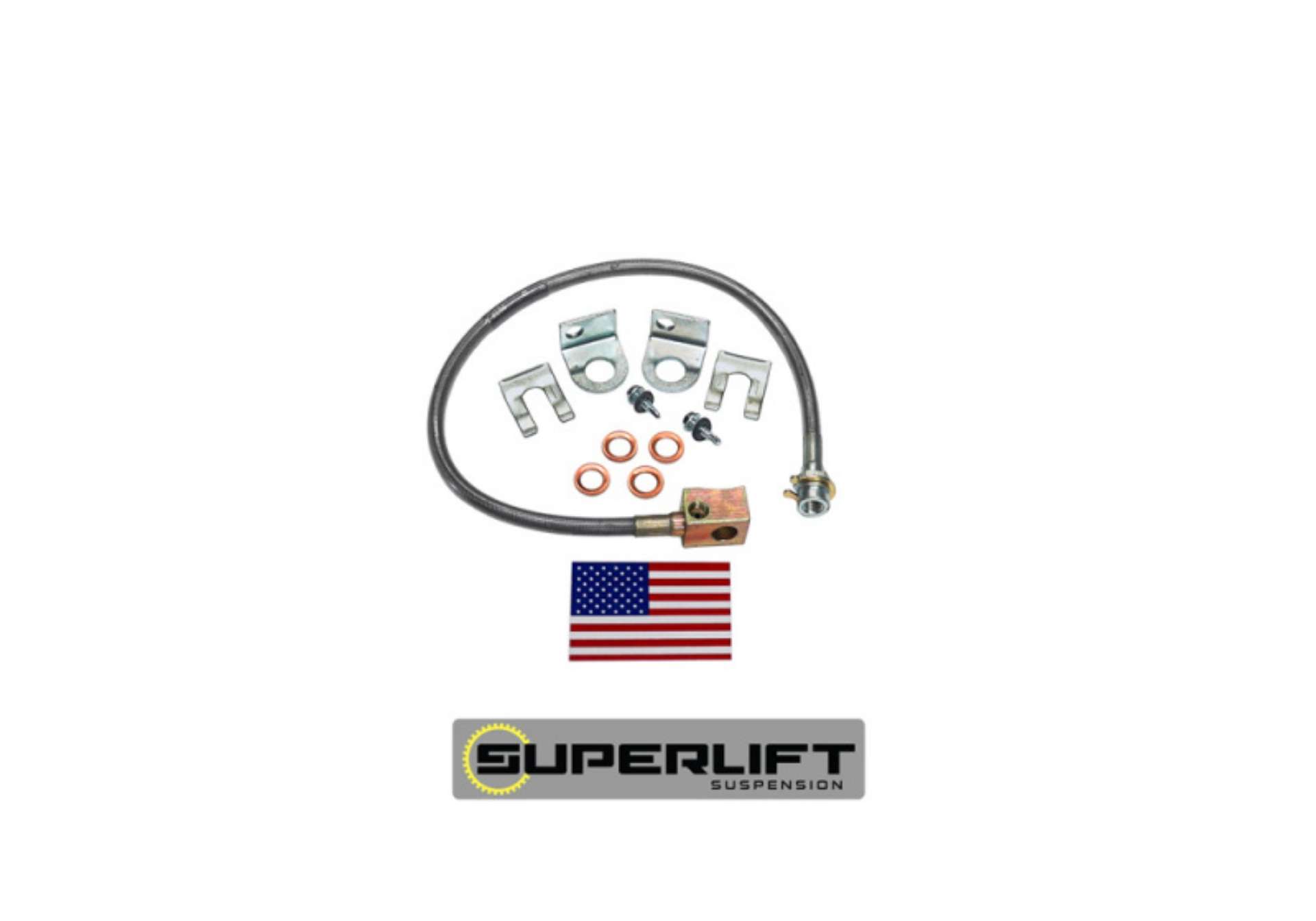 Picture of Superlift 97-05 Jeep Wrangler TJ w- 4-6in Lift Kit Single Bullet Proof Brake Hose