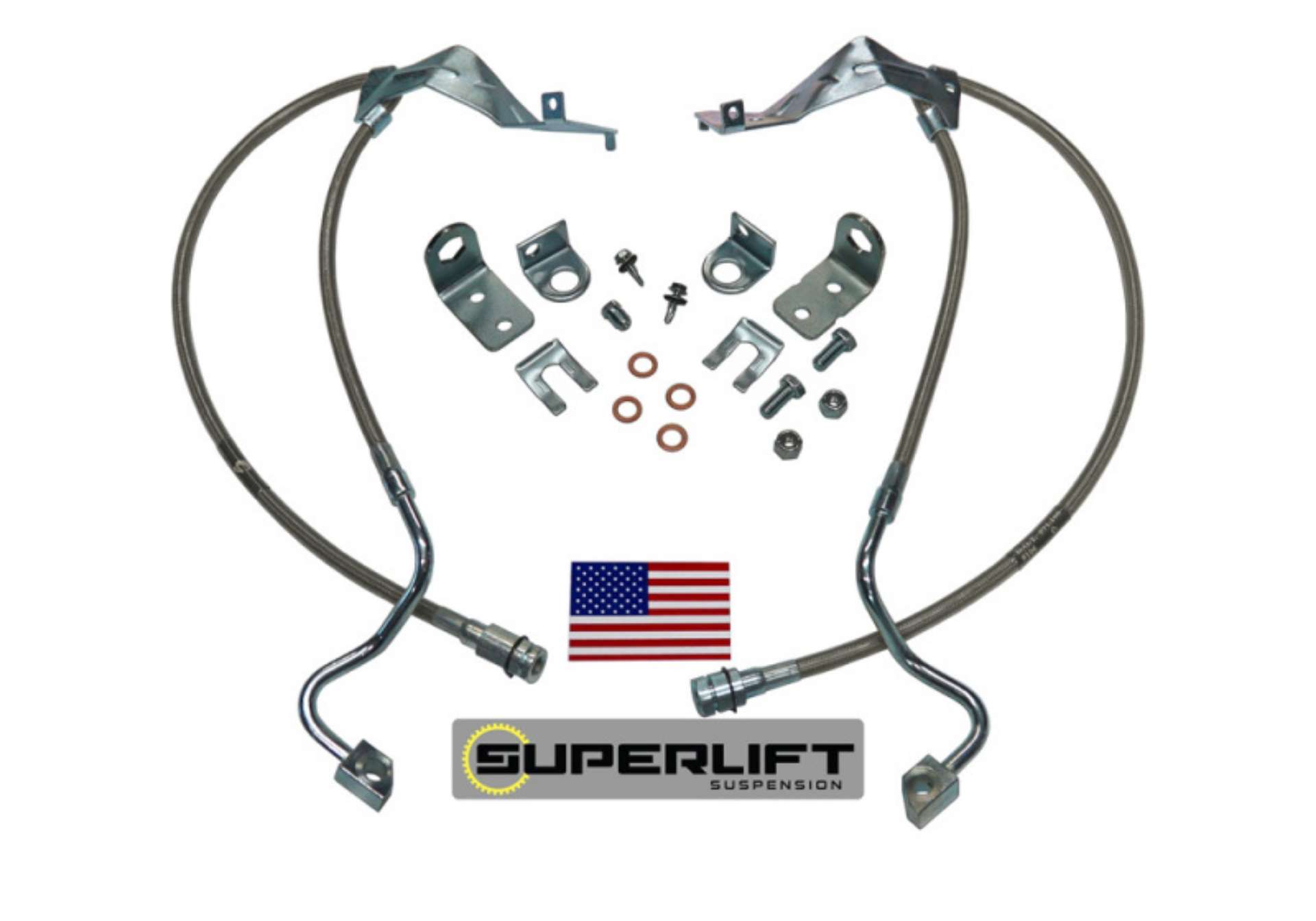 Picture of Superlift 05-07 Ford F-250-F-350 w- 4-8in Lift Kit Pair Bullet Proof Brake Hoses