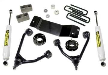 Picture of Superlift 14-18 Chevy Silv 1500 4WD 3-5in Lift Kit w- Alum-Stamped Steel Control Arms & Rear Shocks