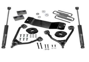 Picture of Superlift 14-18 Chevy Silv 1500 4WD 3-5in Lift Kit w- Alum-Stamped Steel Control Arms & Rear Shocks