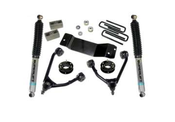 Picture of Superlift 14-18 Chevy Silv 1500 4WD 3-5in Lift Kit w-Alum-Steel Control Arms & Bilstein Rear Shocks