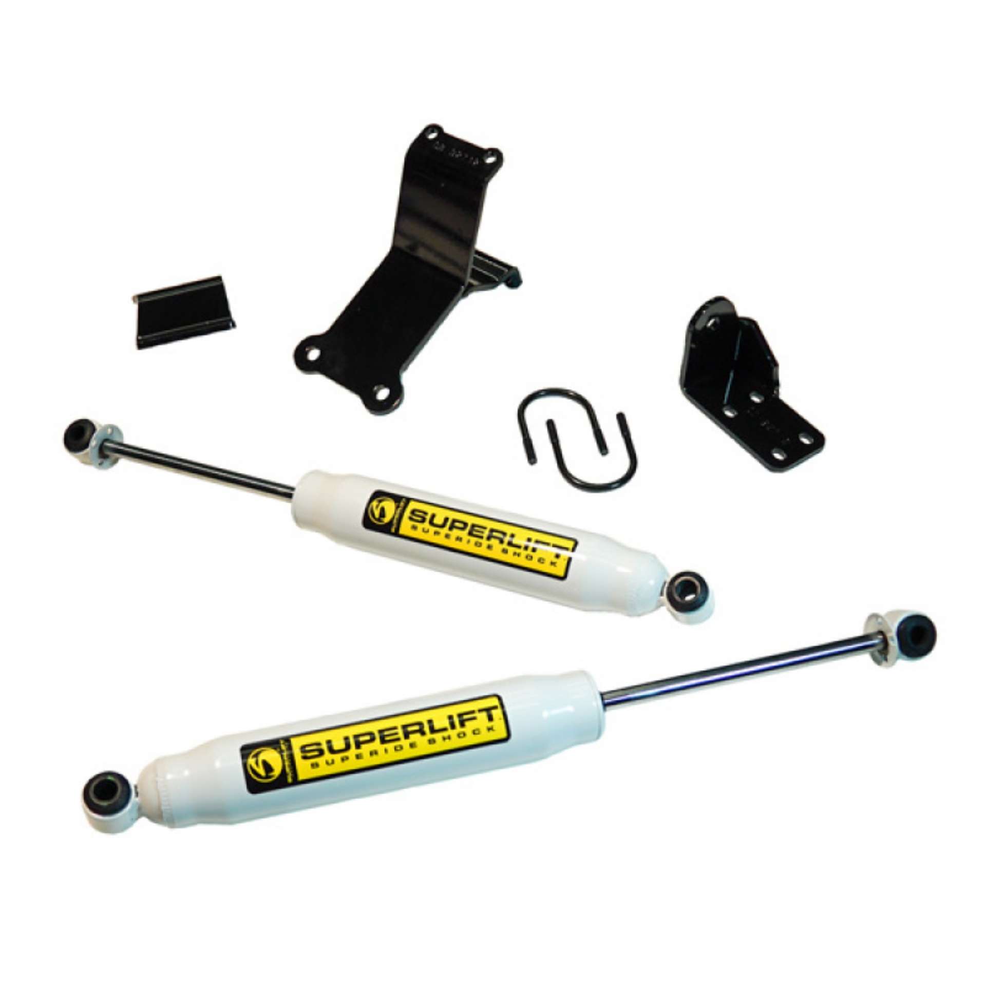 Picture of Superlift 14-18 Ram 2500 & 13-18 3500 w- SR Cylinders High Clearance Dual Steering Stabilizer Kit