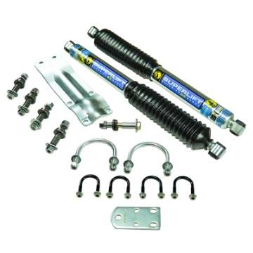 Picture of Superlift 73-91 GM 1-2 Ton 4WD Vehicles Solid Axle Dual Steering Stabilizer Kit w- SS Shocks by BIL