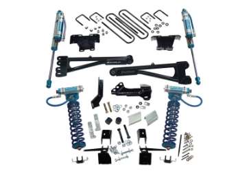 Picture of Superlift 17-19 Ford F-250 SD 4WD 4in King Rad- Arm Lift Kit w-King FR Coils & Rear Reservoir Shocks