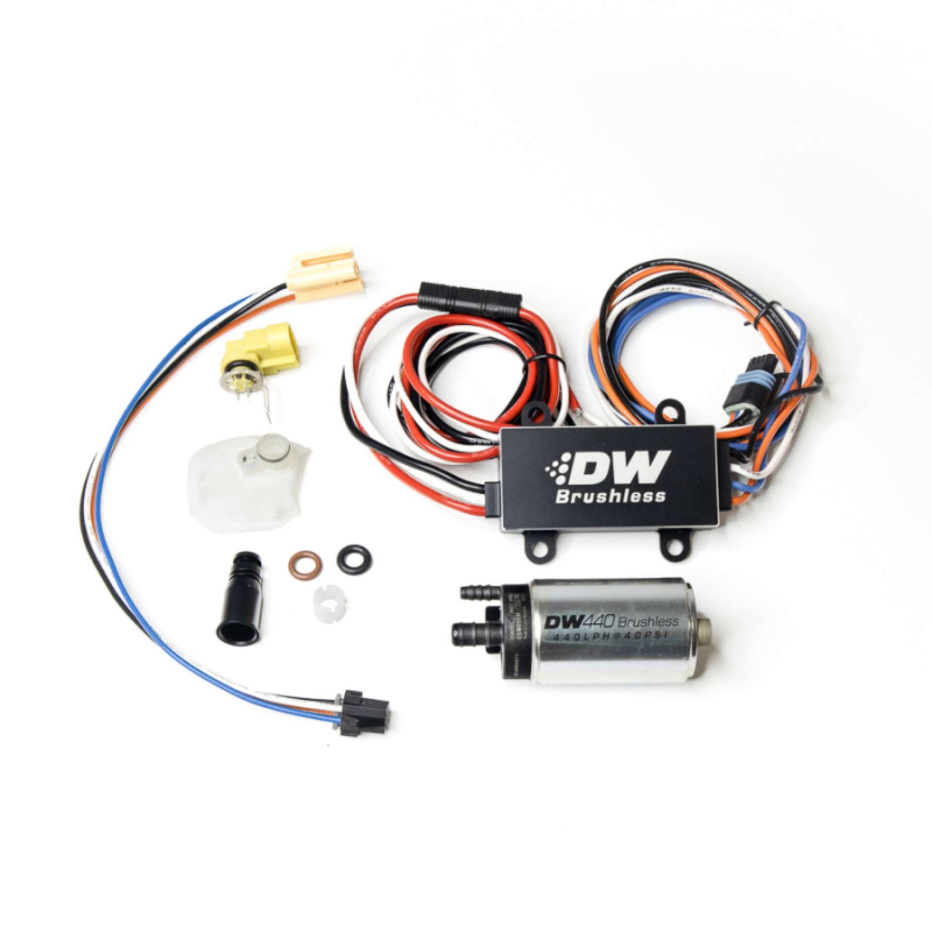 Picture of DeatschWerks DW440 440lph Brushless Fuel Pump w- PWM Controller And Install Kit 08-14 Subaru WRX