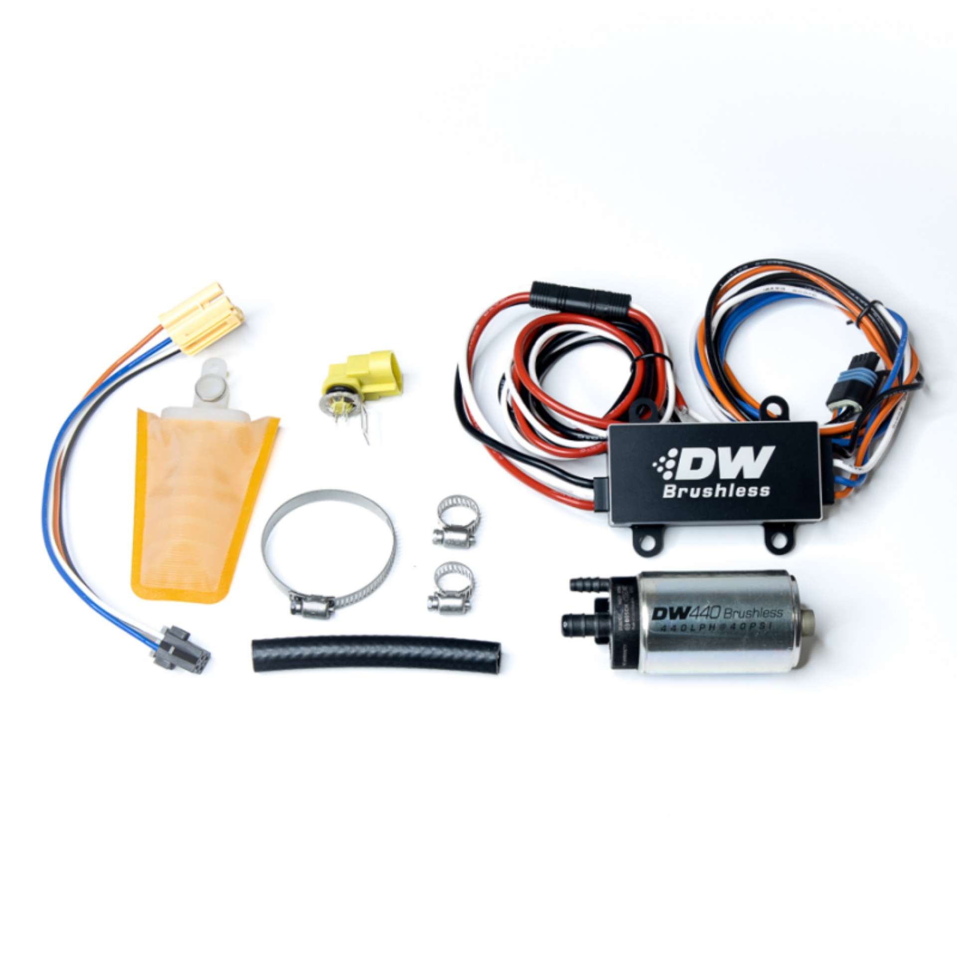 Picture of DeatschWerks DW440 440lph Brushless Fuel Pump Single-Dual Controller w- Install Kit 93-07 Subaru WRX