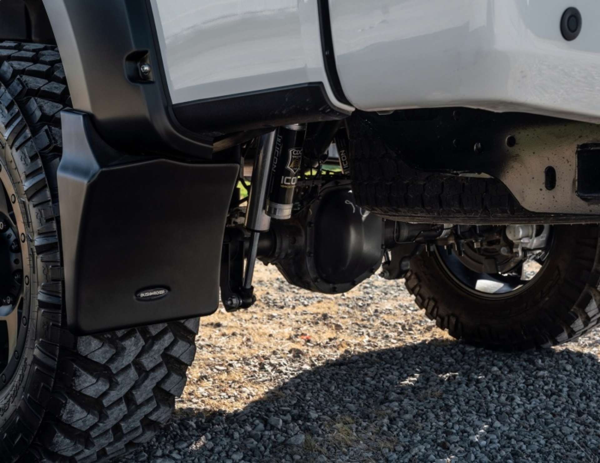 Picture of Bushwacker 19-22 Ram 1500 Excl- Rebel-TRX 76-3-67-4in Trail Armor 2pc RR Mud Flaps For Pkt- Flare