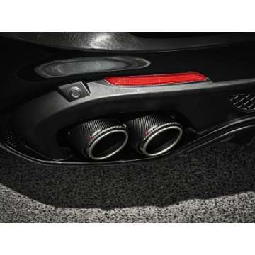 Picture of Akrapovic 2017+ Alfa Romeo Stelvio Quadrifoglio Slip-On Line Titanium w-Titanium-Carbon Fiber Tips