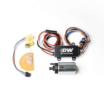 Picture of DeatschWerks DW440 440lph Brushless Fuel Pump w- PWM Controller & Install Kit 99-04 Ford Mustang GT