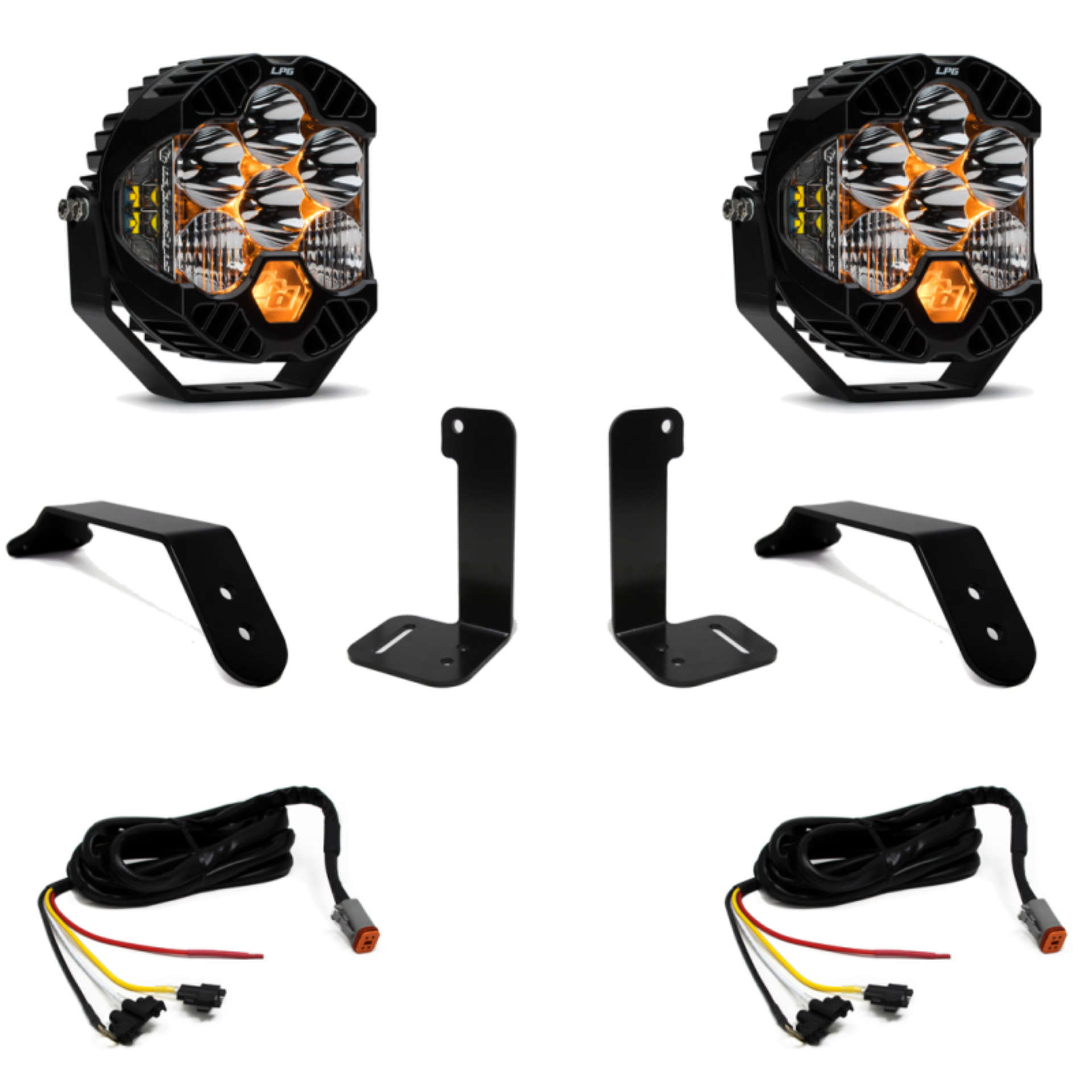 Picture of Baja Designs 2018+ Jeep JL-JT Dual LP6 Auxiliary Light Kit w-Upfitter