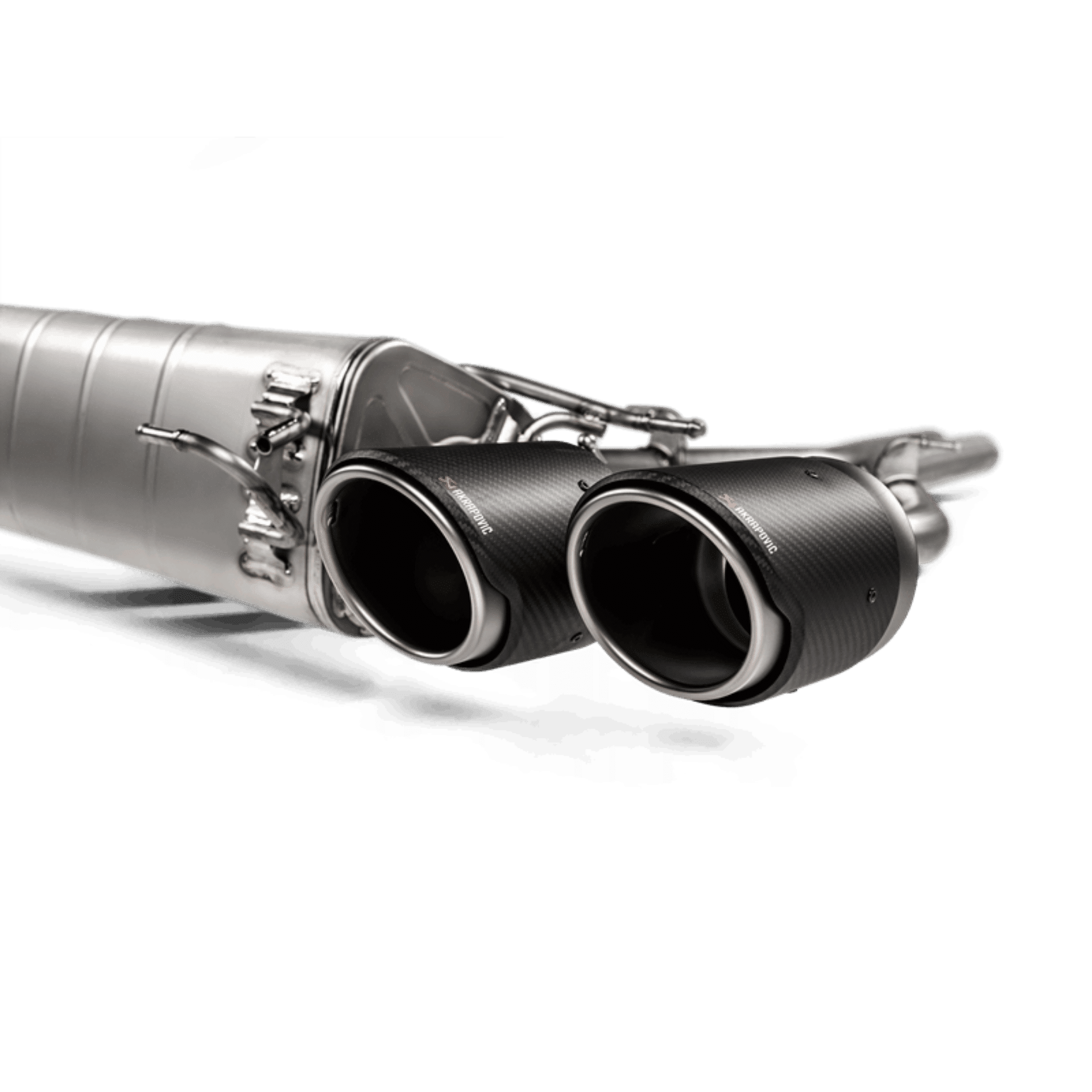 Picture of Akrapovic 2018+ Alfa Romeo Giulia Quadrifoglio Slip-On Line Titanium w-Titanium-Carbon Fiber Tips