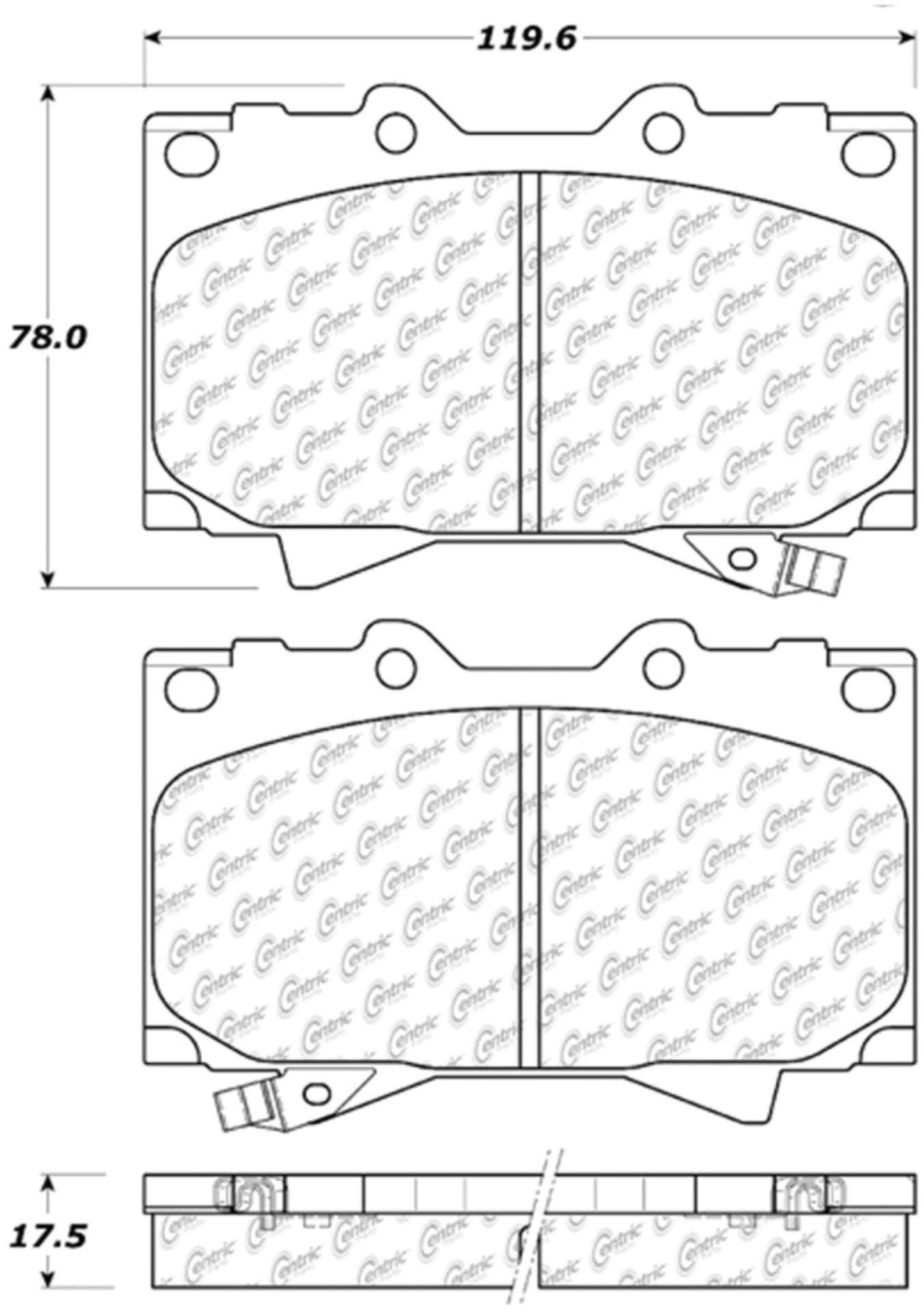 Picture of StopTech 98-07 Toyota Land Cruiser-Lexus LX470 Front Truck & SUV Brake Pad