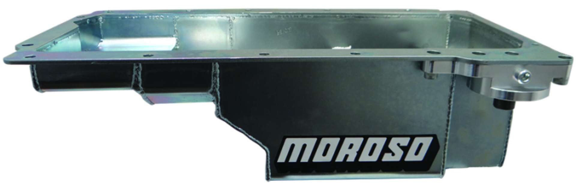 Picture of Moroso GM LS Swap w-Rear Sump & Spin-On Oil Filter Adapter Wet Sump 7qt 6in Steel Oil Pan