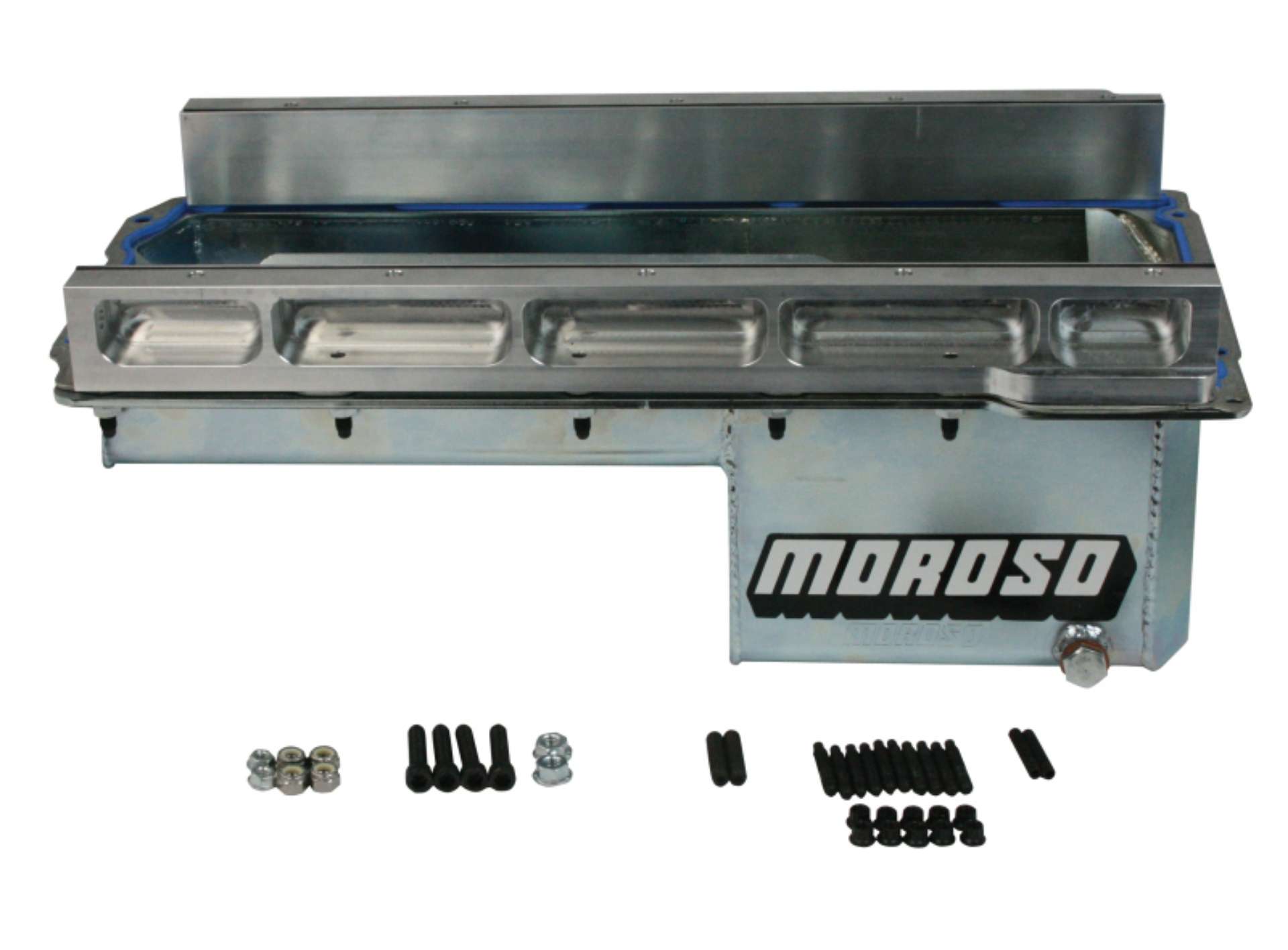 Picture of Moroso Dart LS Next Swap w-Aluminum Spacers Wet Sump 7qt 6in Baffled Steel Oil Pan