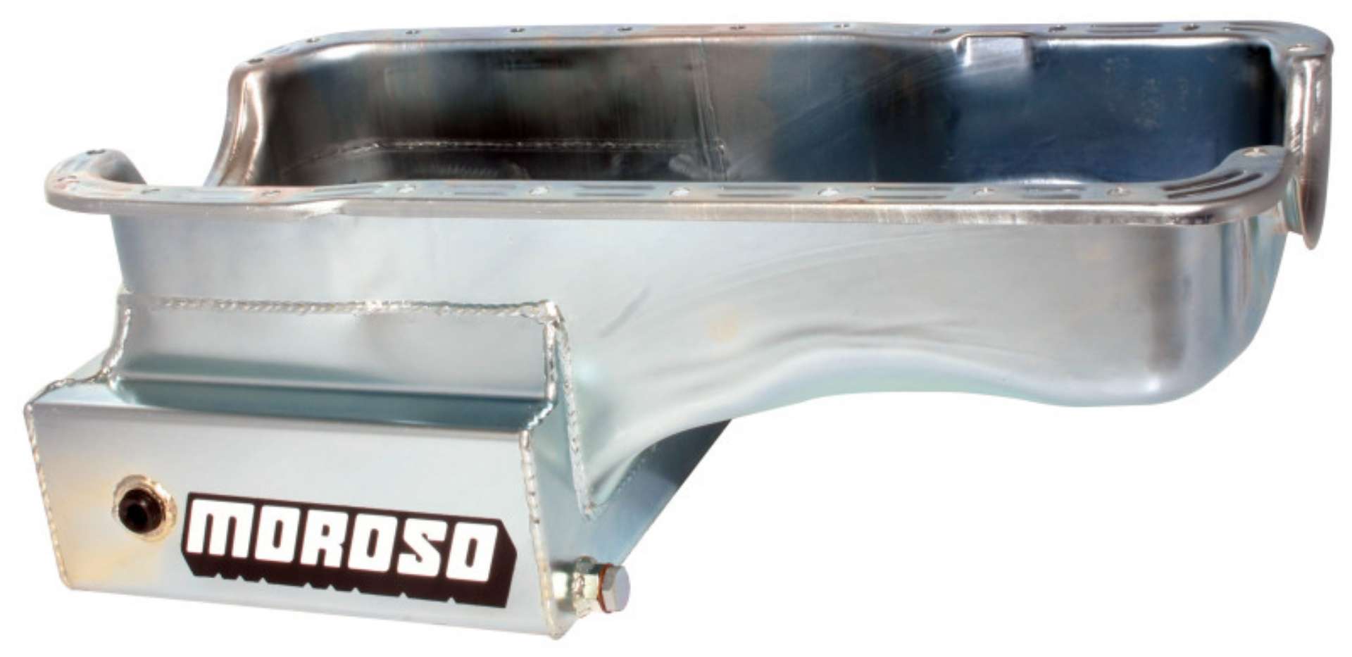 Picture of Moroso Ford 289-302 w-Front Sump Kicked Out Road Race Baffled 9qt 8in Steel Oil Pan