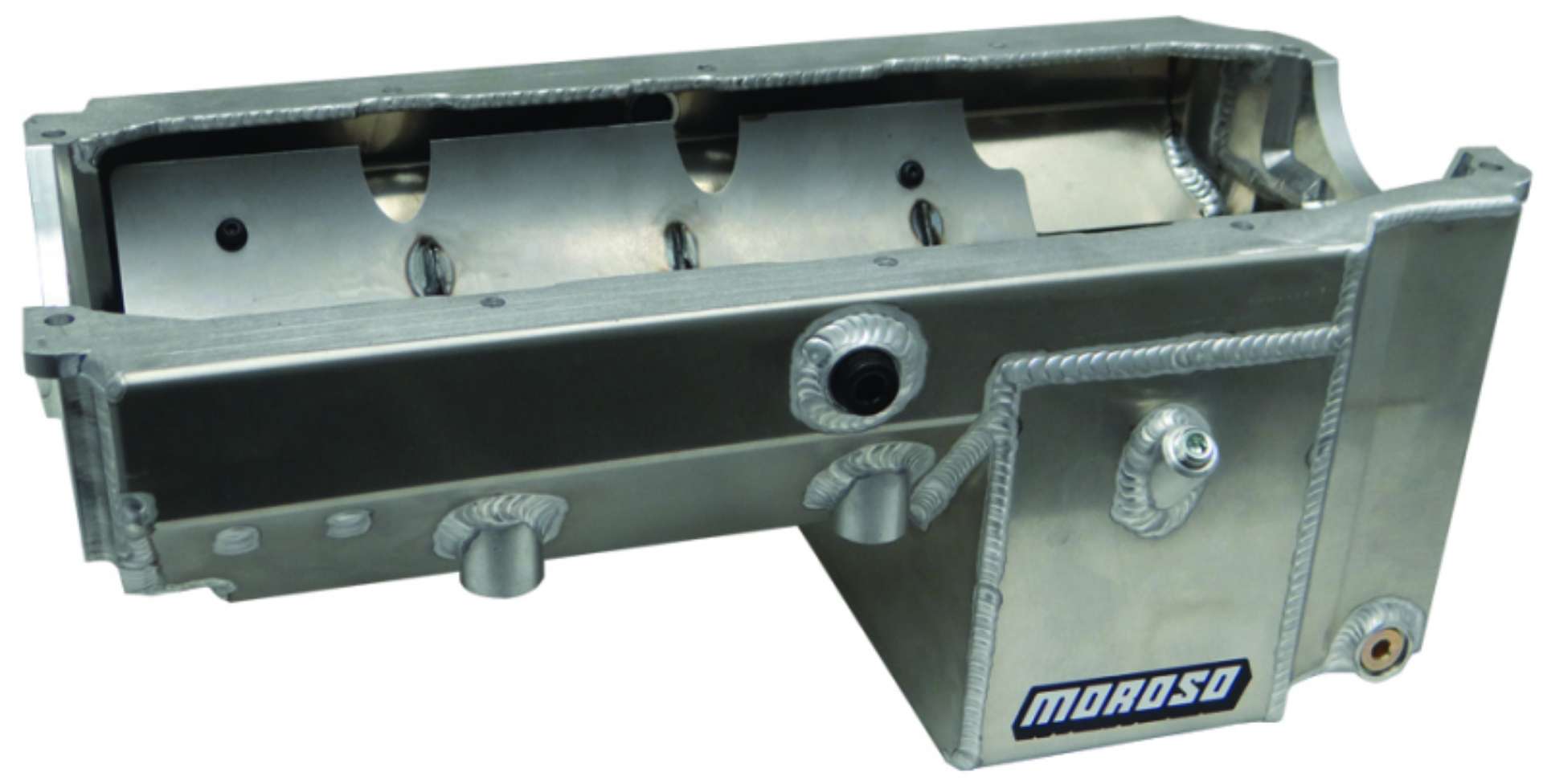 Picture of Moroso Dart-Rocket Small Block w--16An External Pick Up Wet Sump 8qt 8-5in Alum Oil Pan