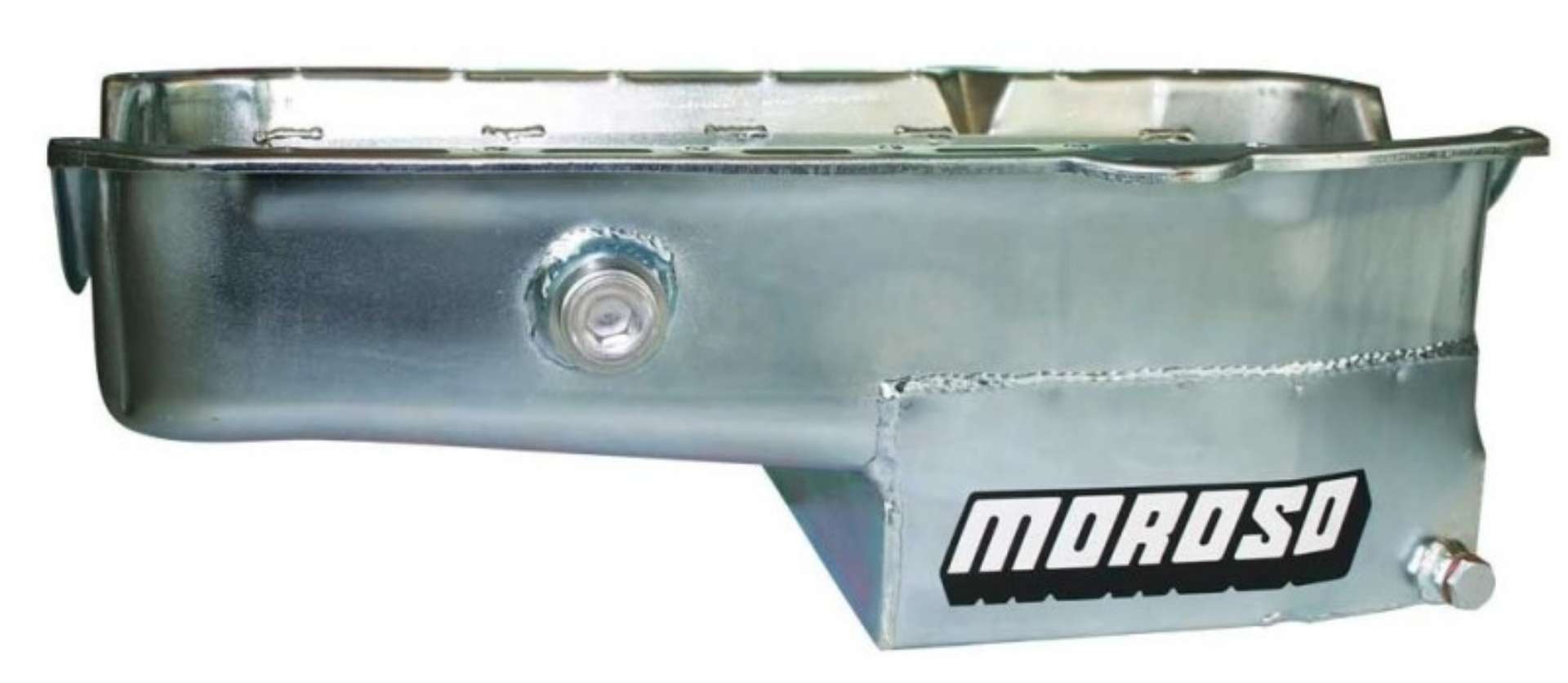 Picture of Moroso 80-85 Chevrolet Small Block w-1in Inspection Bung Wet Sump 7qt 7-5in Steel Oil Pan