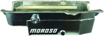 Picture of Moroso 86-Up Chevrolet Small Block w-1in Inspection Bung Wet Sump 8qt 6-5in Steel Oil Pan