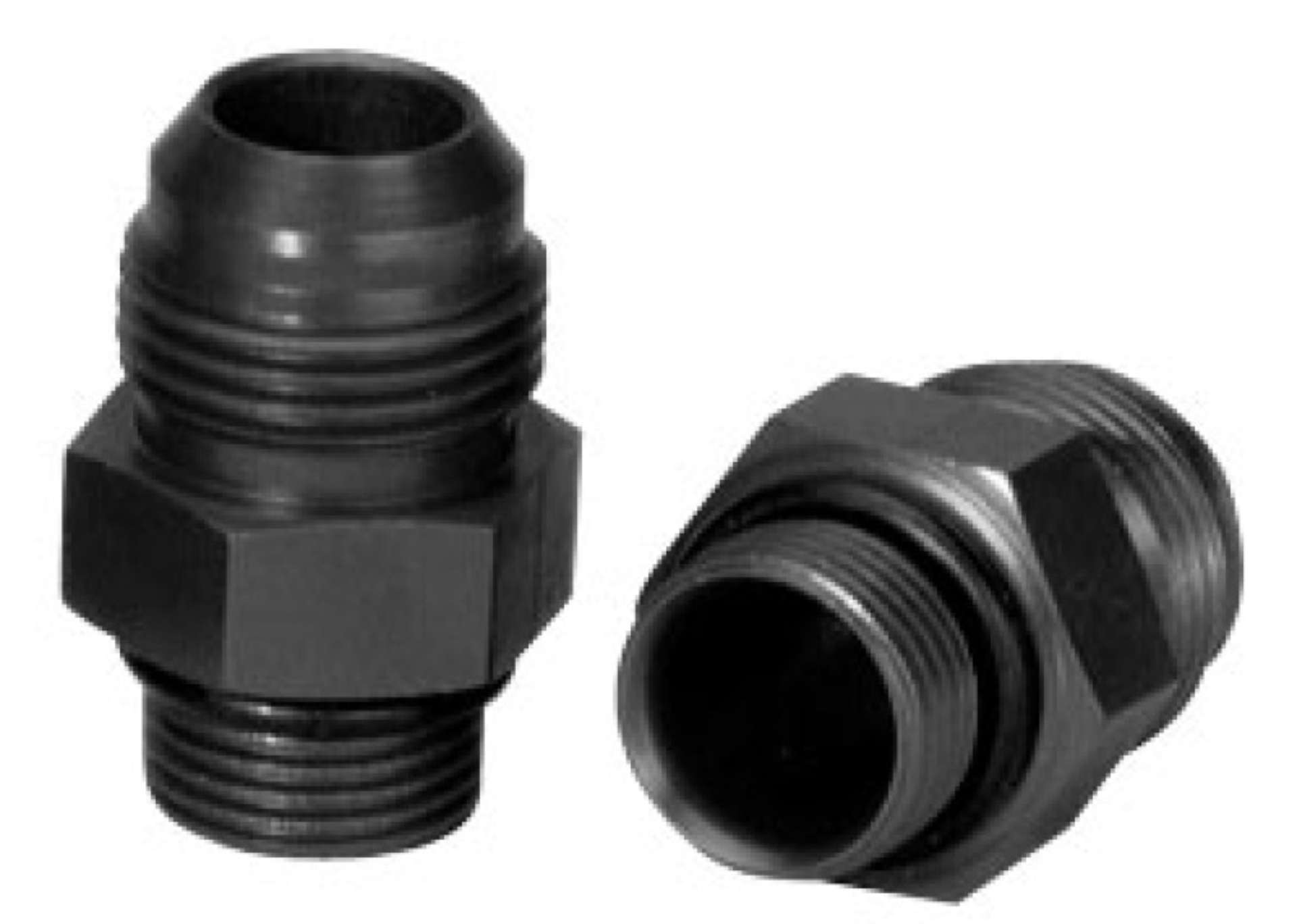 Picture of Moroso Dry Sump-External Oil Pump Fitting -10An to -12An w-O-Ring - Aluminum - 2 Pack