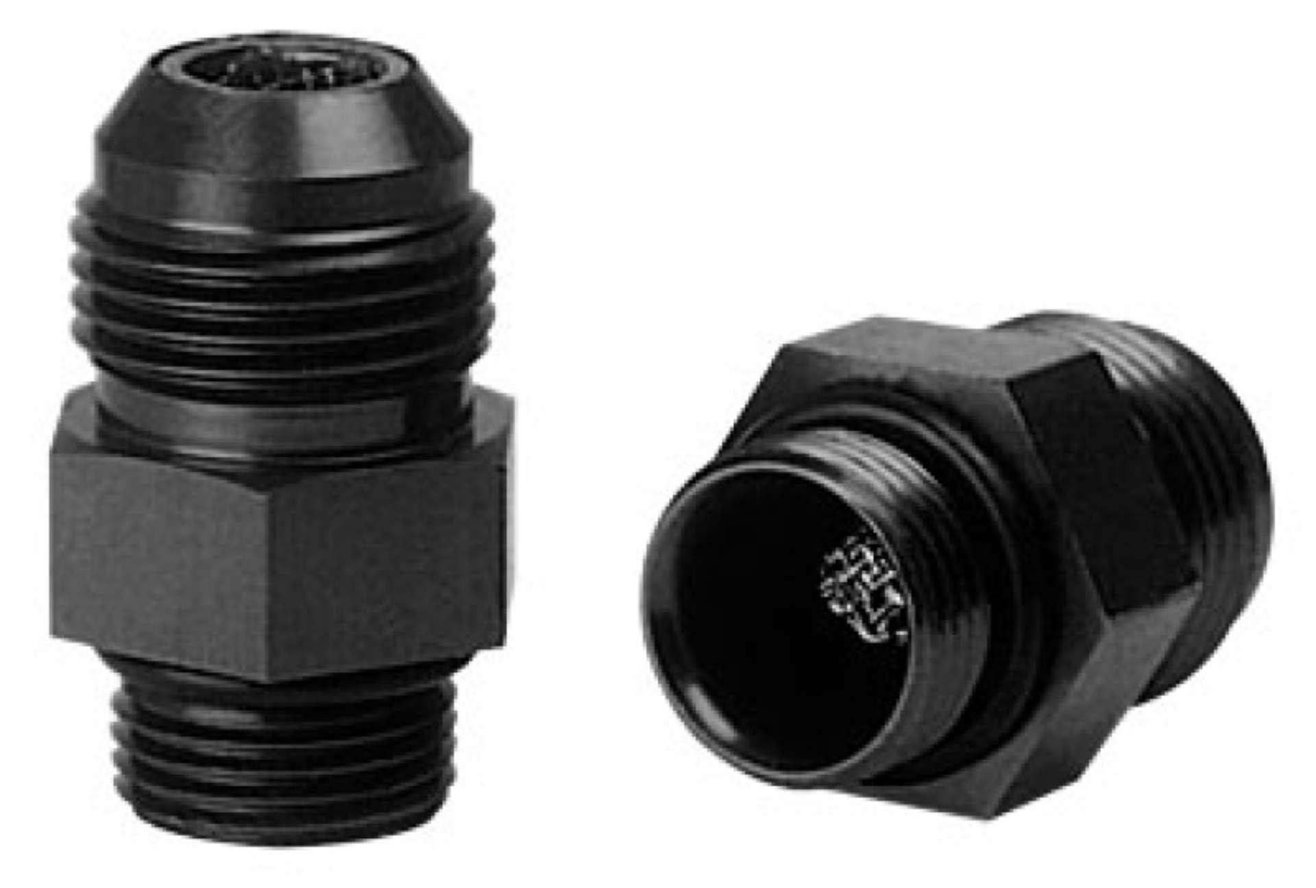 Picture of Moroso Dry Sump-External Oil Pump Fitting w-Screen -10An to -12An w-O-Ring - Aluminum - 2 Pack