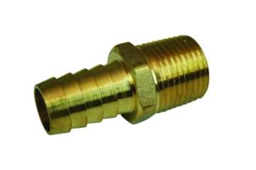 Picture of Moroso Straight Fitting - 1-2in NPT to 5-8in Barbed - Brass - Single