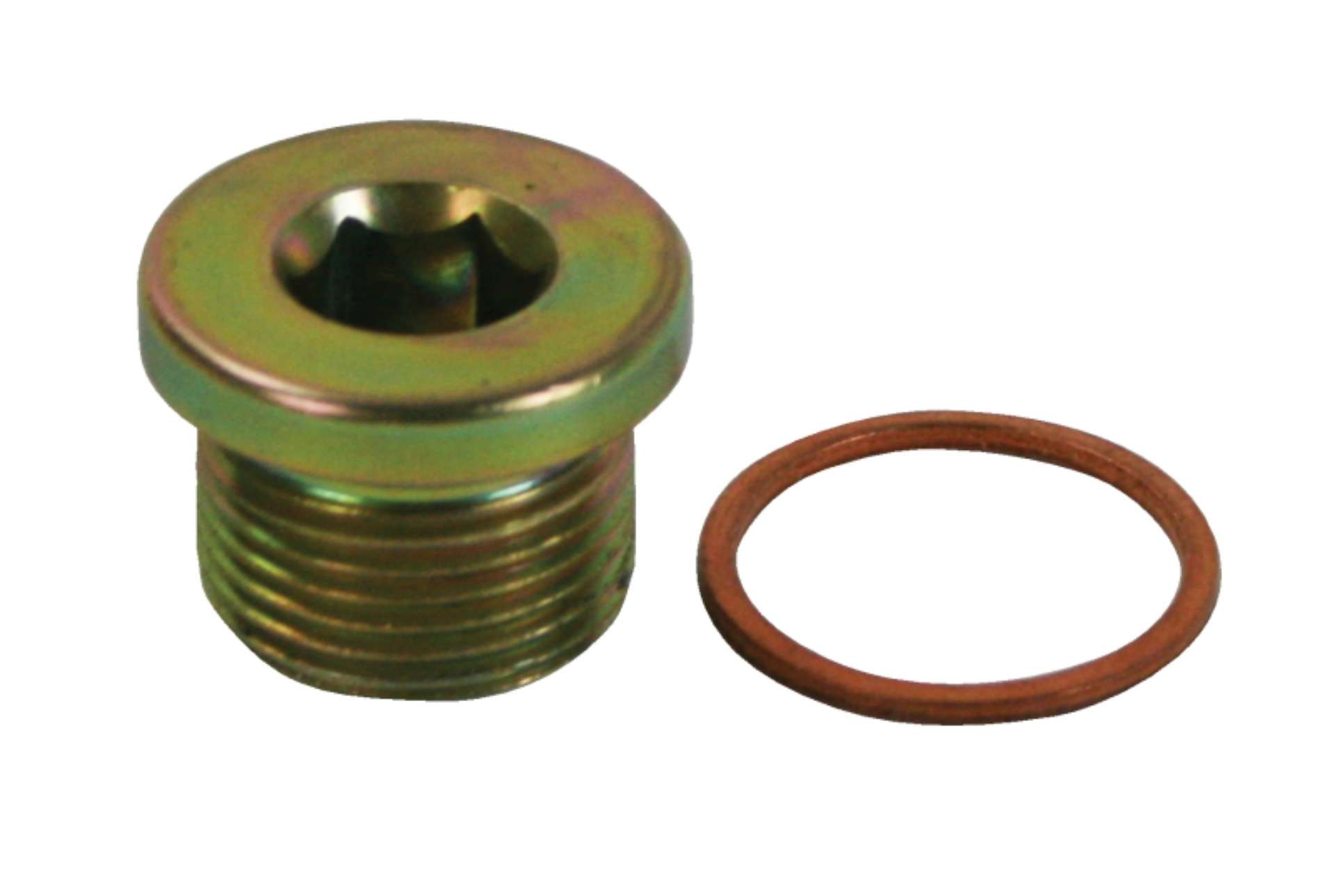 Picture of Moroso Low Warning Sensor Plug w-Copper Washer - M20 x 1-5 Thread - Steel - Single