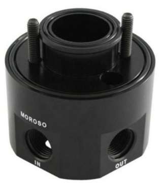 Picture of Moroso Chevrolet Small Block Oil Filter Adapter - Sandwich - Oil Cooler