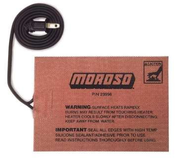 Picture of Moroso External Heating Pad - Self Adhesive - 5in x 7in - 400 Watts-110 Volt 36ft Cord