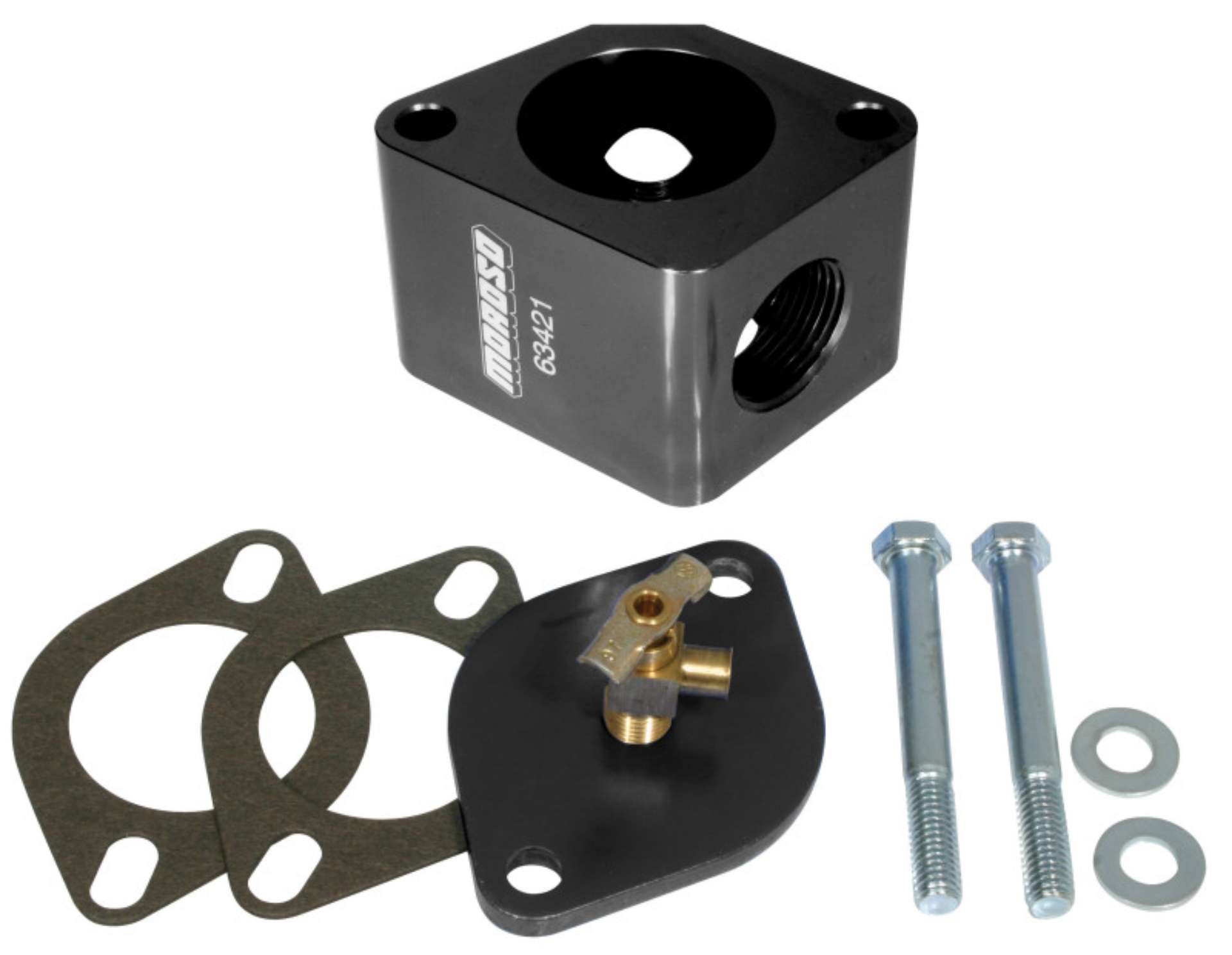 Picture of Moroso Chevrolet Waterneck Bleeder Kit - Billet Aluminum