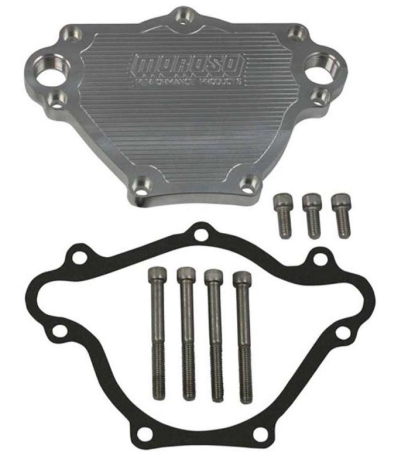 Picture of Moroso Chrysler 273-360 Remote Water Pump Adapter Kit Requires Two -12An Male Fittings