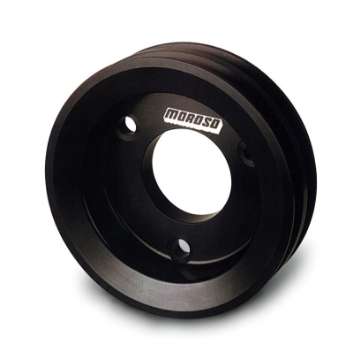 Picture of Moroso Chevrolet Big Block w-Short Pump Crankshaft Pulley - Double Groove - Billet Aluminum