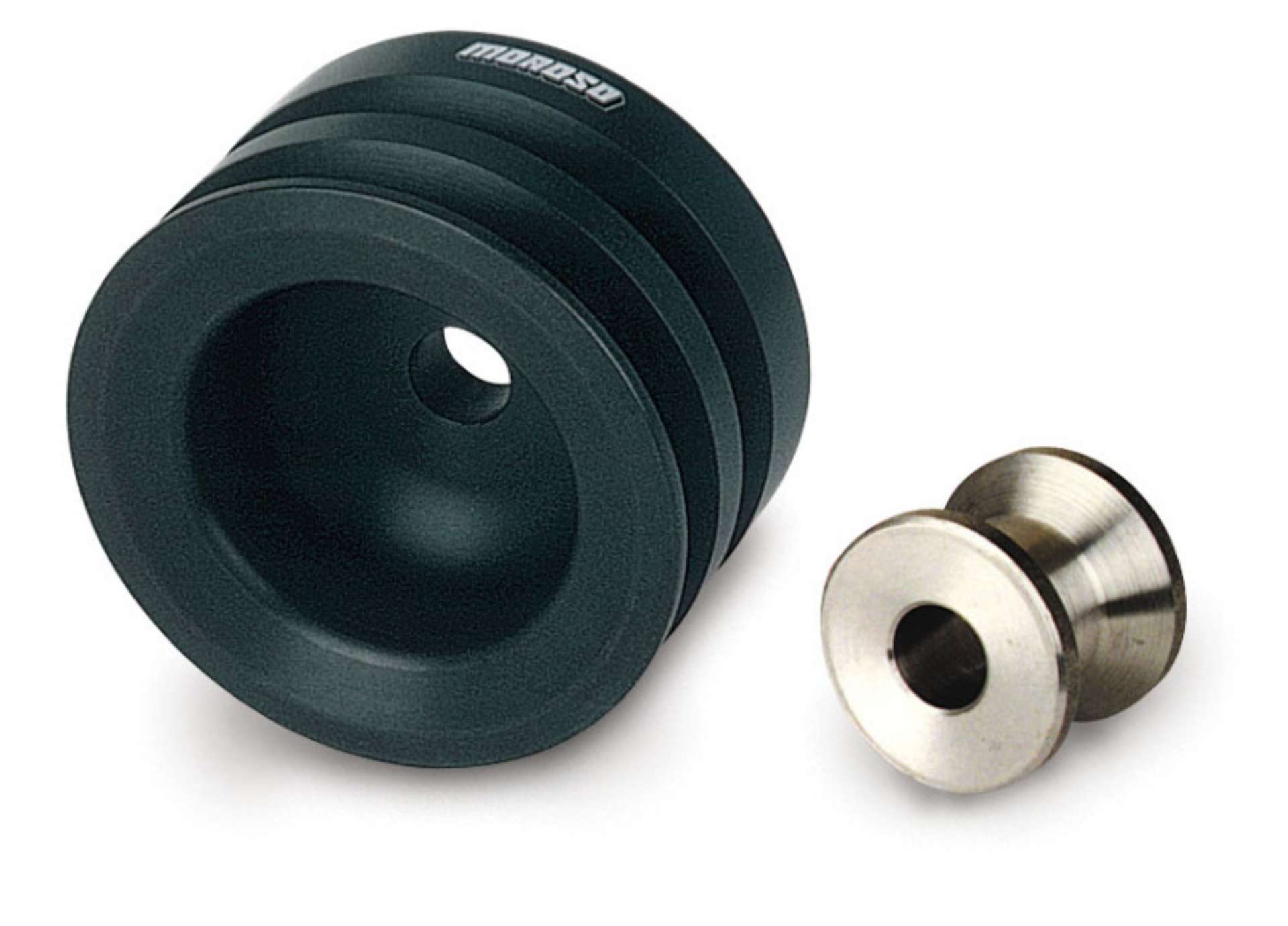 Picture of Moroso Ford 351-400 Cleveland-Boss 302 4 Bolt Crankshaft Pulley - Double Groove - Billet Aluminum