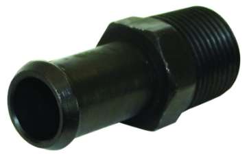 Picture of Moroso Air-Oil Separator Fuel Line Fitting - 3-8in to 1-2in Hose - Straight - Black - Single